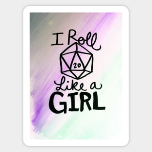 I roll like a girl Sticker